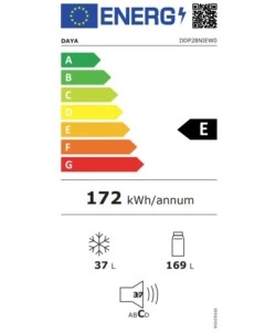 Frigorifero Doppiaporta Inverter Low Frost Daya "DDP28NIEW0" bianco 54,5x55,5x143 cm